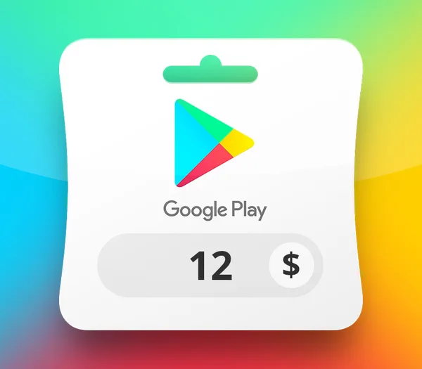 Carte Google Play 12 $ — États-Unis