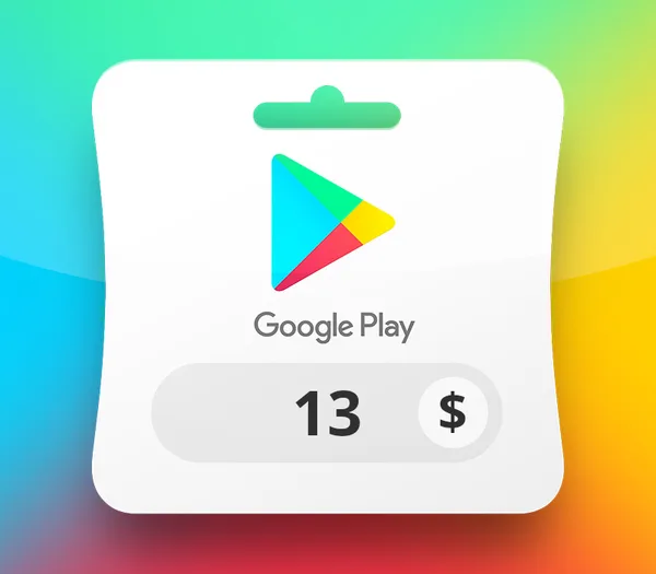 Carte Google Play 13 $ — États-Unis