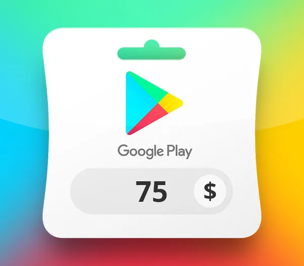 Carte Google Play 75 $ — États-Unis