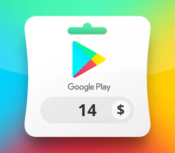 Carte Google Play 14 $ — États-Unis