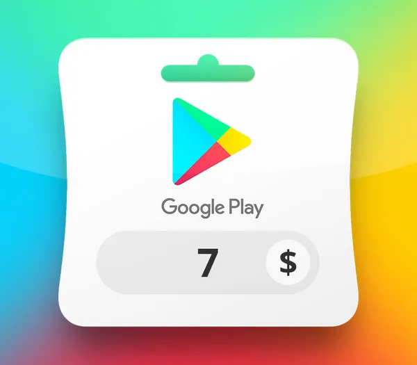 Carte Google Play 7 $ — États-Unis