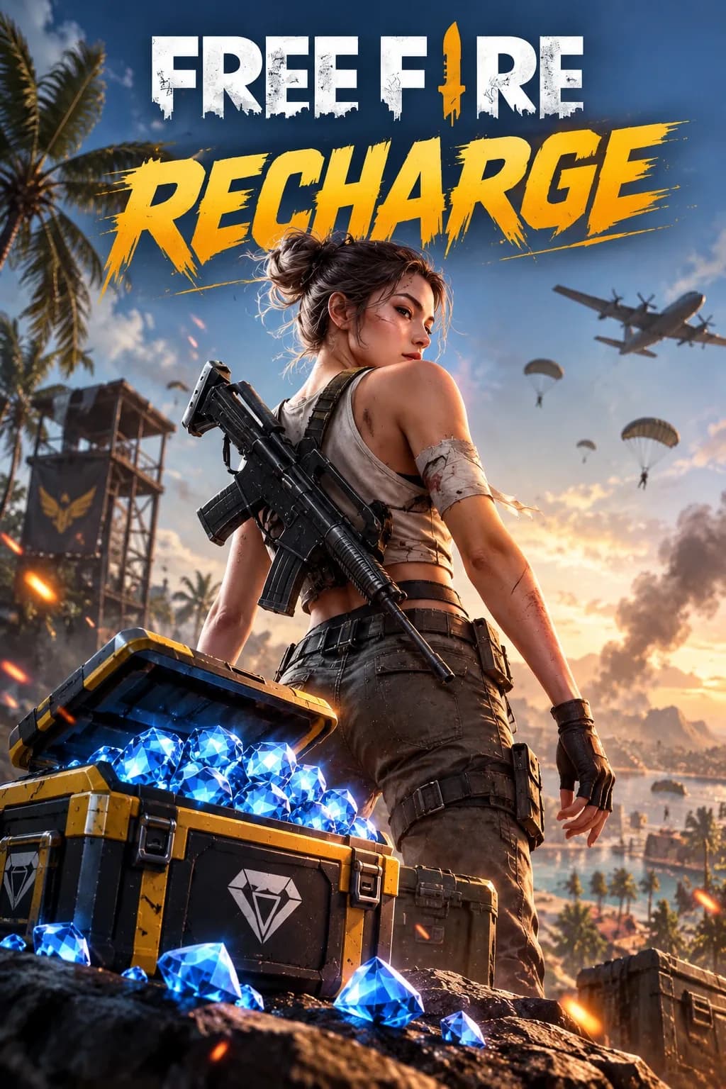Free Fire 100 + 10 Diamonds
